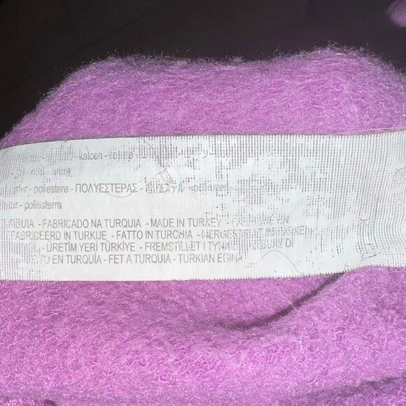Zara Women's Balloon Sleeve Sweatshirt Purple Solid Long Sleeve Size Medium - Picture 7 of 8